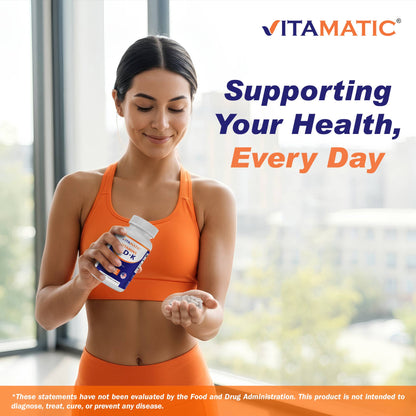 Vitamatic ADK Vitamin Supplement - Vitamins A, D3, K2 - 180 Capsules