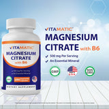 MAGNESIUM CITRATE500 MG  WITH B6 180 VEGGIE CAPSULES