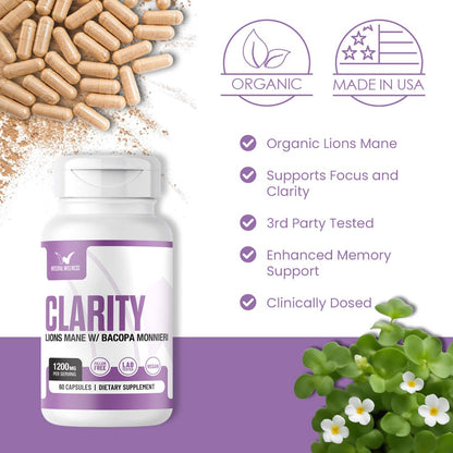 Clarity 60 Caps - Lions Lane & Bacopa Monnieri