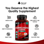 ASHWAGANDHA GUMMIES 1200MG 5% WITHANOLIDES 60 GUMMIES