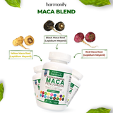 MACA, ASHWAGANDHA, FENUGREEK BLEND 1400MG 60CAPS - 17-in-1 Sexual Enhancement Supplement – Libido Booster for Men and Women