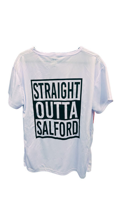 Straight outta Salford VITAMIN STORE SALFORD TSHIRT WHITE