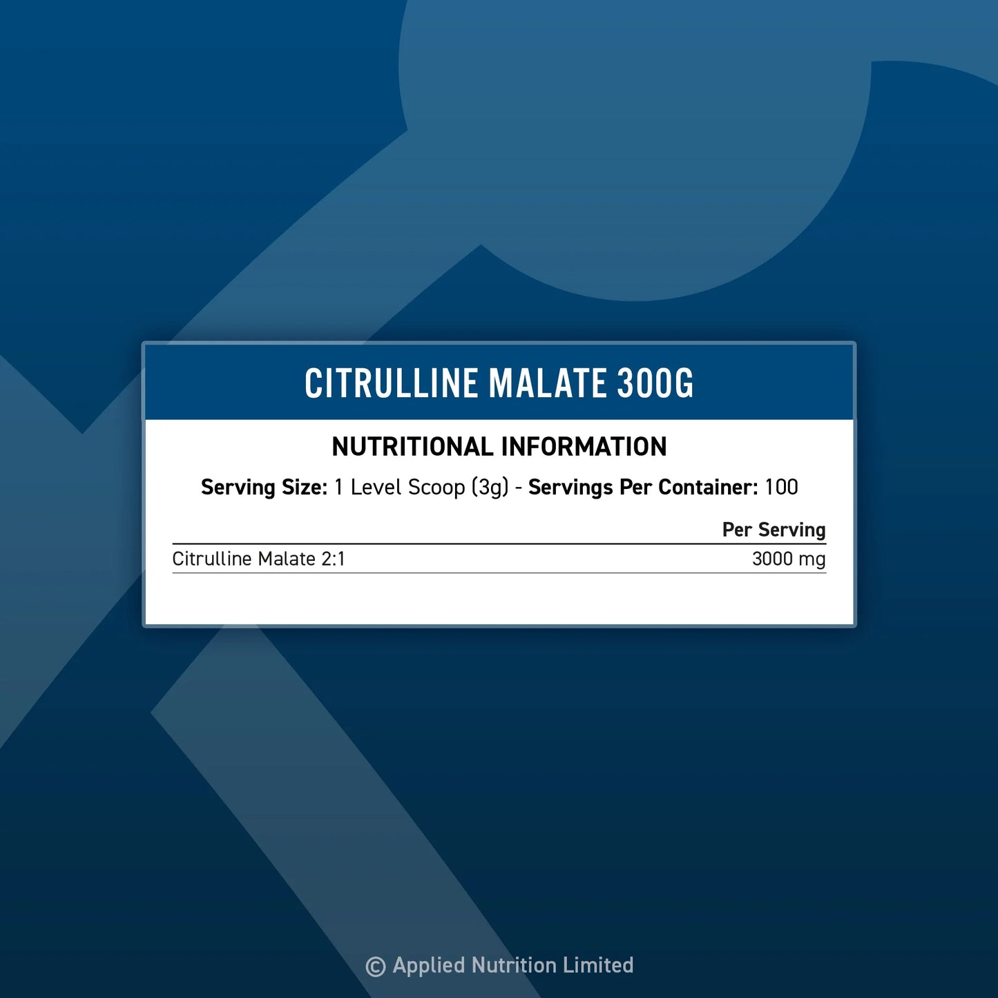 CITRULLINE MALATE 2:1 300G