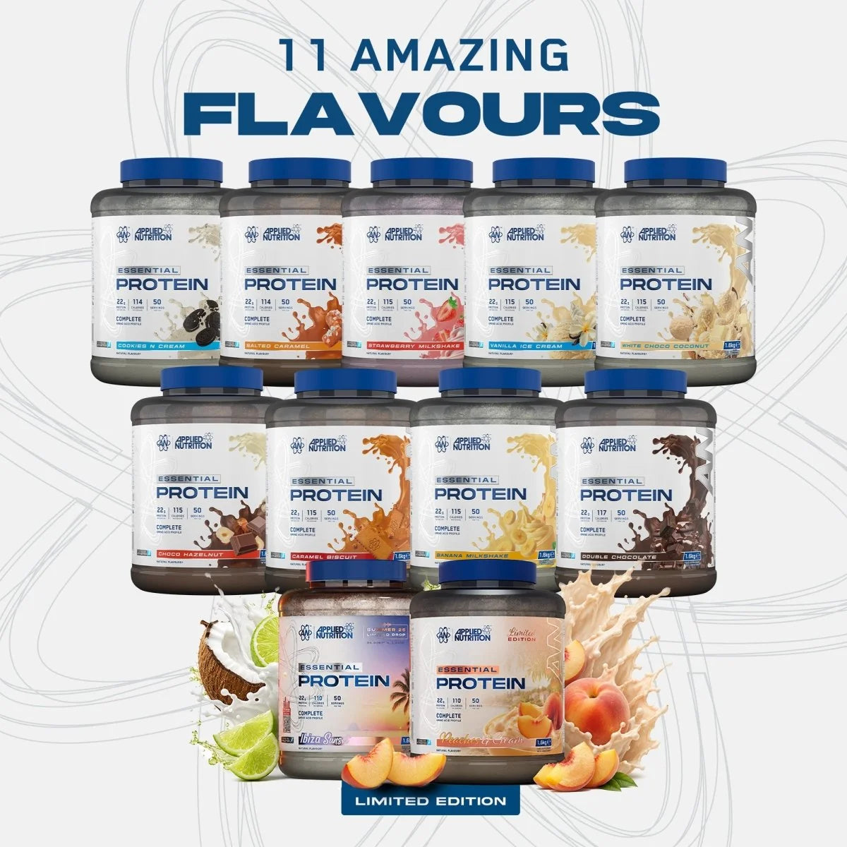 Applied Nutrition Essential Protein | 22g Protein, 5 Sources | 800g & 1.6kg