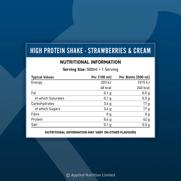 HIGH PROTEIN SHAKE 500ML
