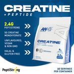 CREATINE MONOHYDRATE + PEPTIDE (60 SERVINGS) 444g
