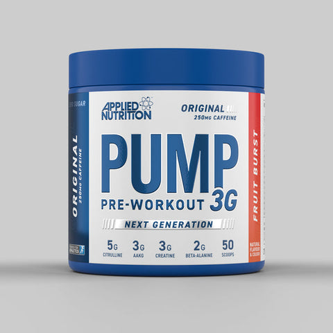 PUMP 3G 375G Energy Supplement - Fruit Burst & Icy Blue Raz Flavors