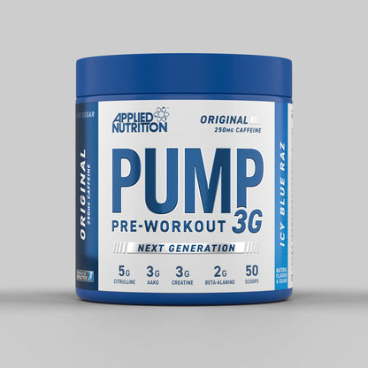 PUMP 3G 375G Energy Supplement - Fruit Burst & Icy Blue Raz Flavors