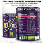 10X STIM 600g high stim pre workout