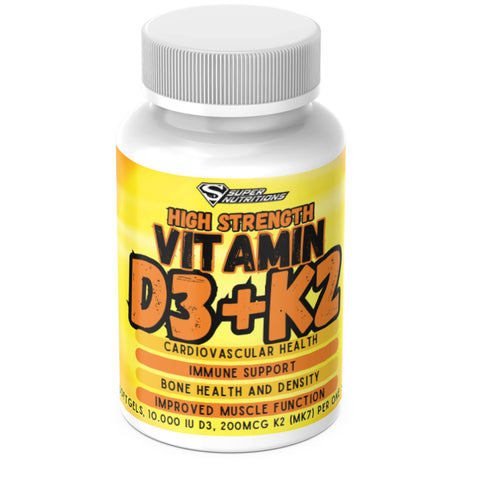 High Strength D3 + K2 (MK-7) 60 Softgels