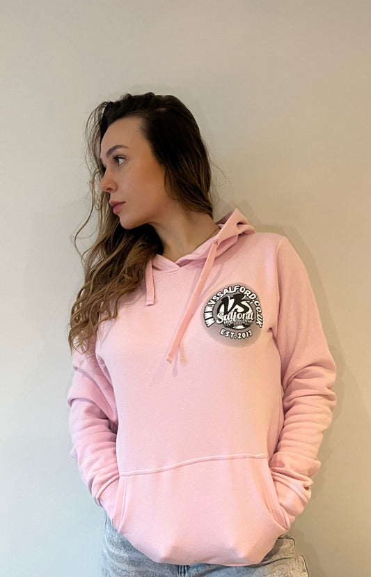 VITAMIN STORE SALFORD EST 2013 WOMENS HOODIE PINK