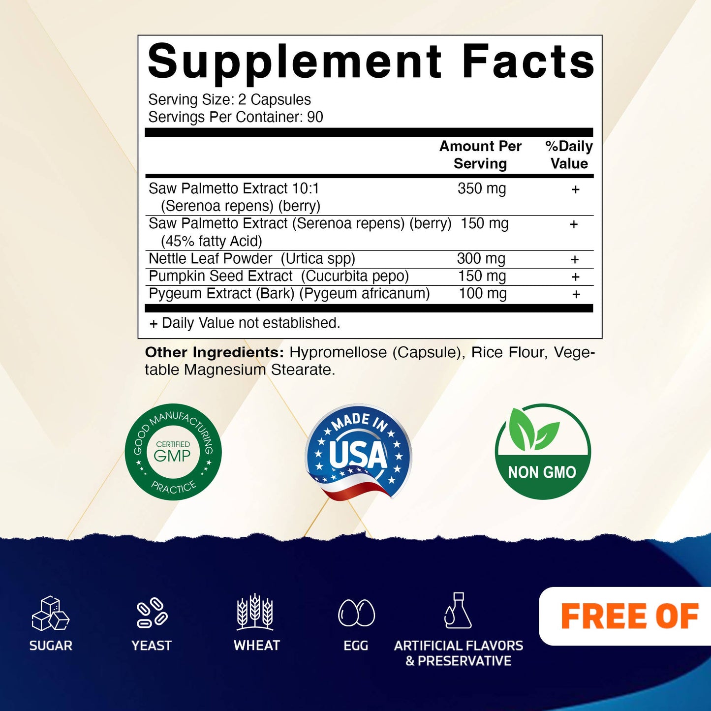 Saw Palmetto Extract- 180 Veg Capsules - prostate support