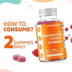 MAGNESIUM CITRATE GUMMIES 600MG PER SERVING 30 SERINGS