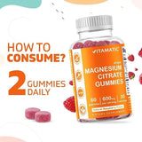 MAGNESIUM CITRATE GUMMIES 600MG PER SERVING 30 SERINGS