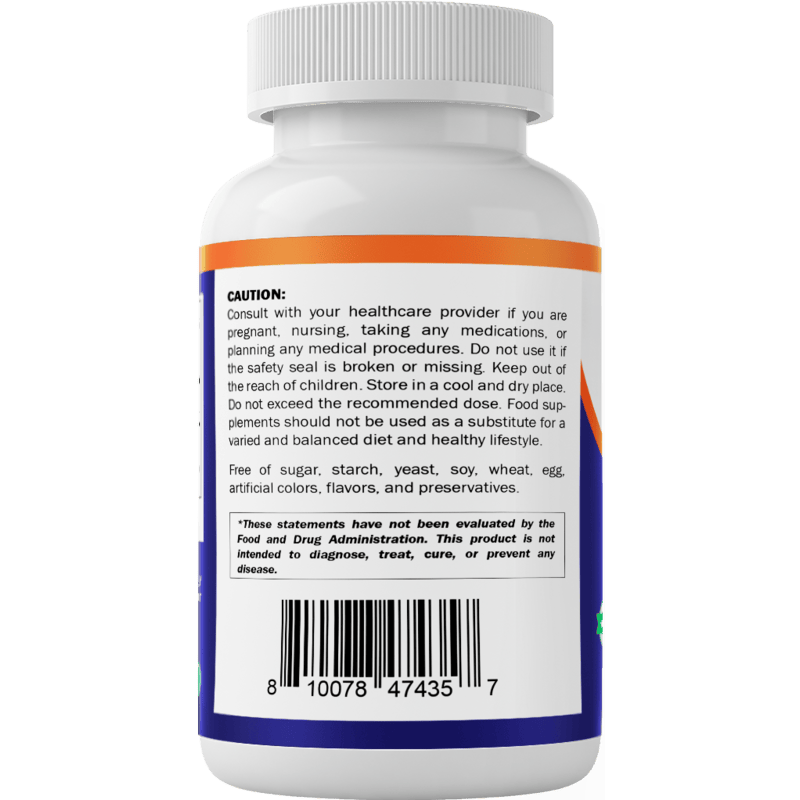 GABA (Gamma Aminobutyric Acid) 750mg -240 Capsules - 240 servings