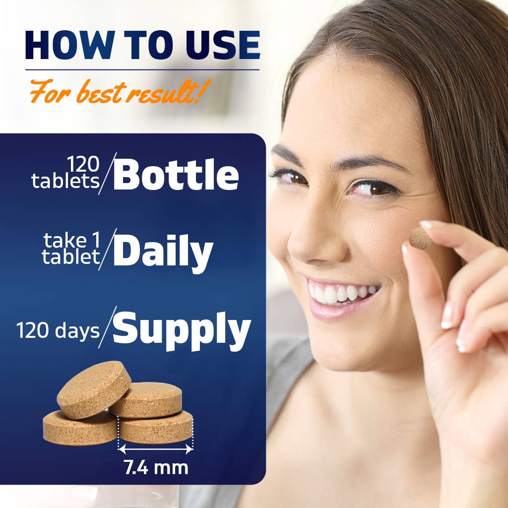 Vitamatic Carbonyl Iron 65mg with Vitamin C - 120 Tablets