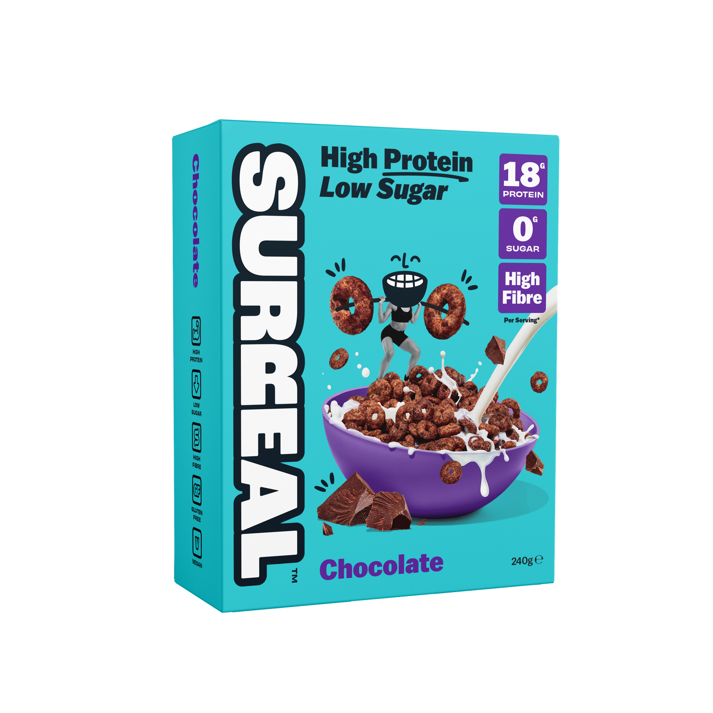 Surreal High-Protein Cereal | 0g Sugar | 13g Protein | 240g