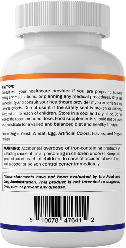Vitamatic Carbonyl Iron 65mg with Vitamin C - 120 Tablets