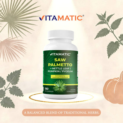 Saw Palmetto Extract- 180 Veg Capsules - prostate support