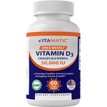 VITAMIN D3 50000IU 60 VEGGIE TABLETS