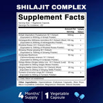 Shilajit Complex 9000mg Equivalent 120  Capsules
