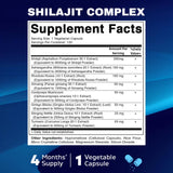 Shilajit Complex 9000mg Equivalent 120  Capsules