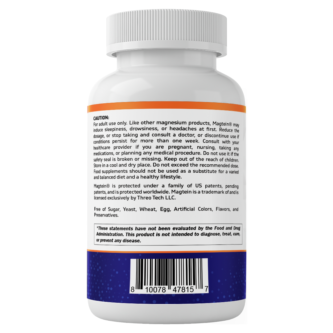 Vitamatic Magtein Magnesium L-Threonate 2000 mg with D3–90ct