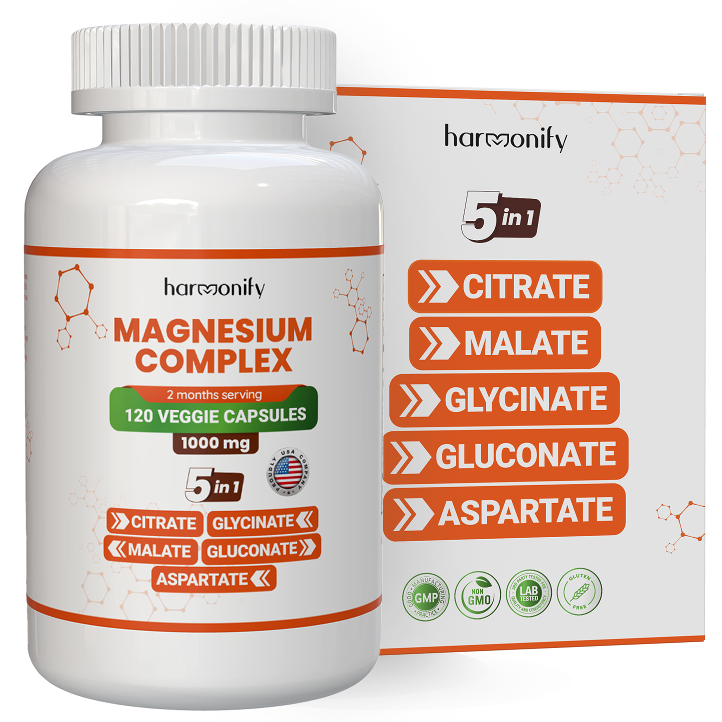 HARMONIFY MAGNESIUM COMPLEX 1000MG 120 VEGGIE CAPS