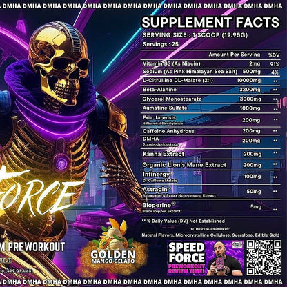 Speed Force Extreme Pump Mid Stim Pre-Workout by Project M
