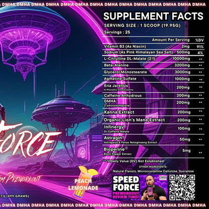 Speed Force Extreme Pump Mid Stim Pre-Workout by Project M