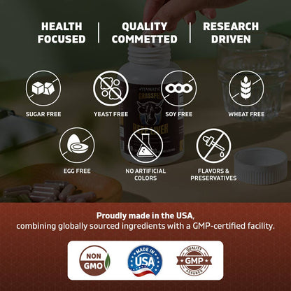 Vitamatic Grass Fed Beef Liver - 180 Capsules