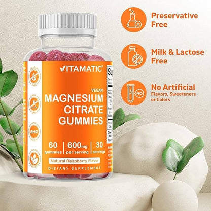 MAGNESIUM CITRATE GUMMIES 600MG PER SERVING 30 SERINGS