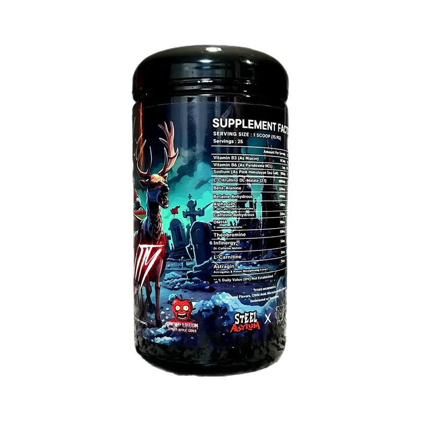 Insanity Preworkout by Steel Asylum 25 servings