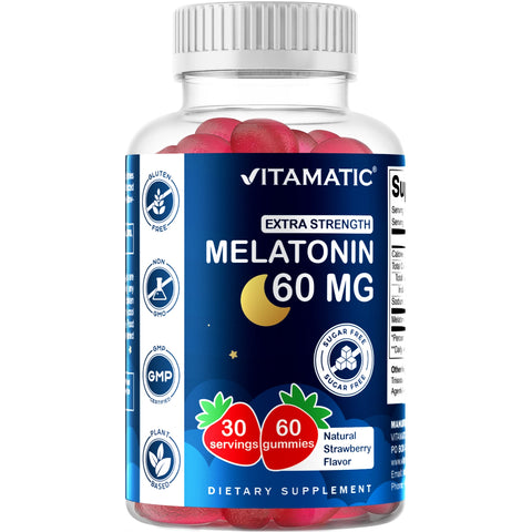 EXTRA STRENGTH MELATONIN 60 MG 60 GUMMIES