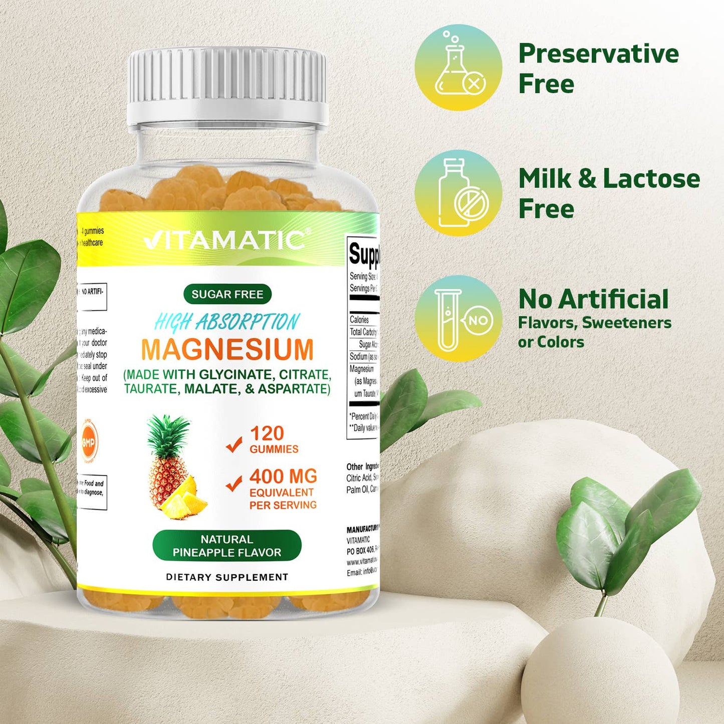 MAGNESIUM 400MG PER SERVING 120 GUMMIES