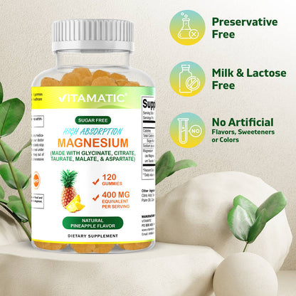 MAGNESIUM 400MG PER SERVING 120 GUMMIES