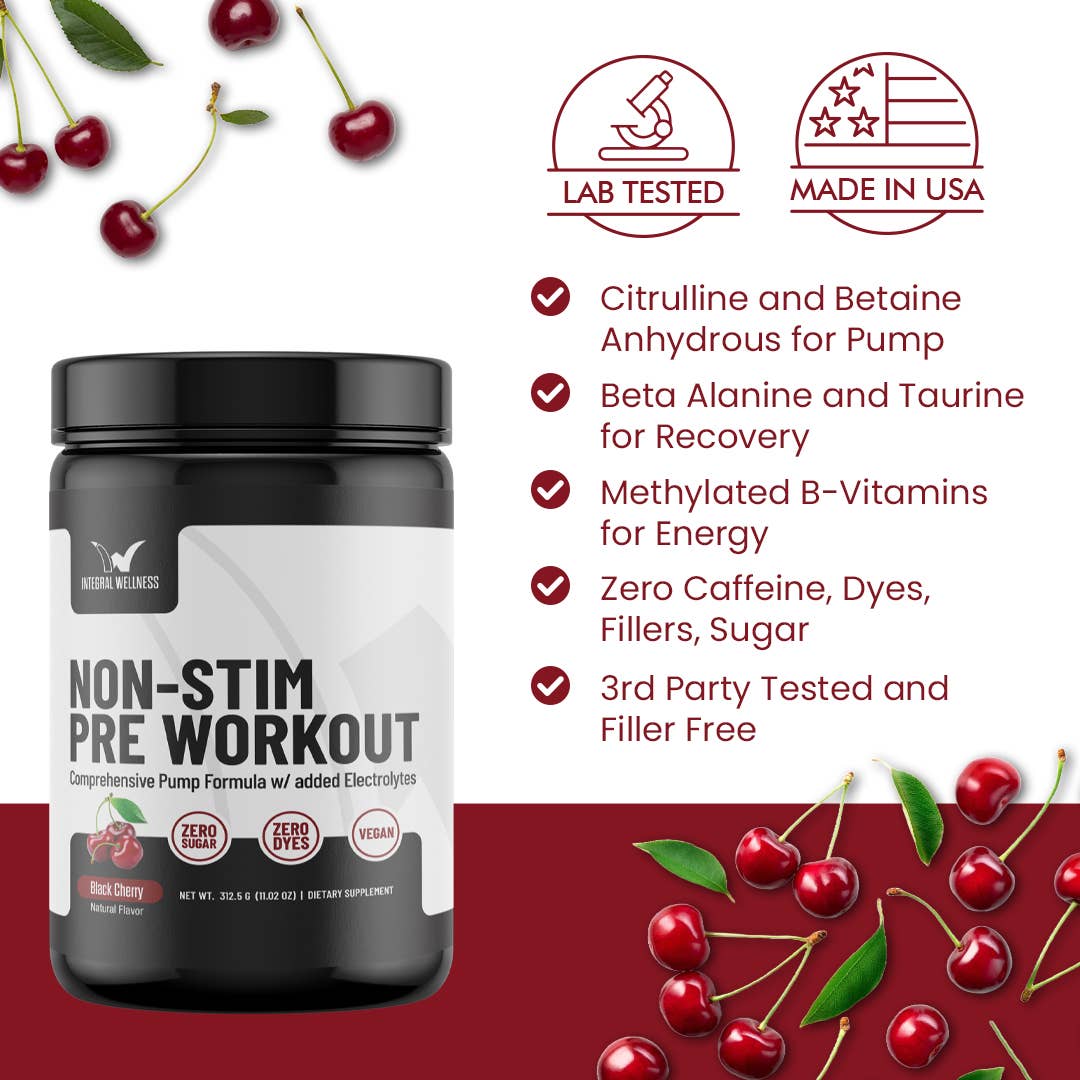 Non-Stim Pre-Workout - Pump, Hydration and Focus - 25 servings