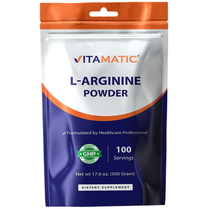 L-Arginine Pure Powder 500 Gram - 100 Servings