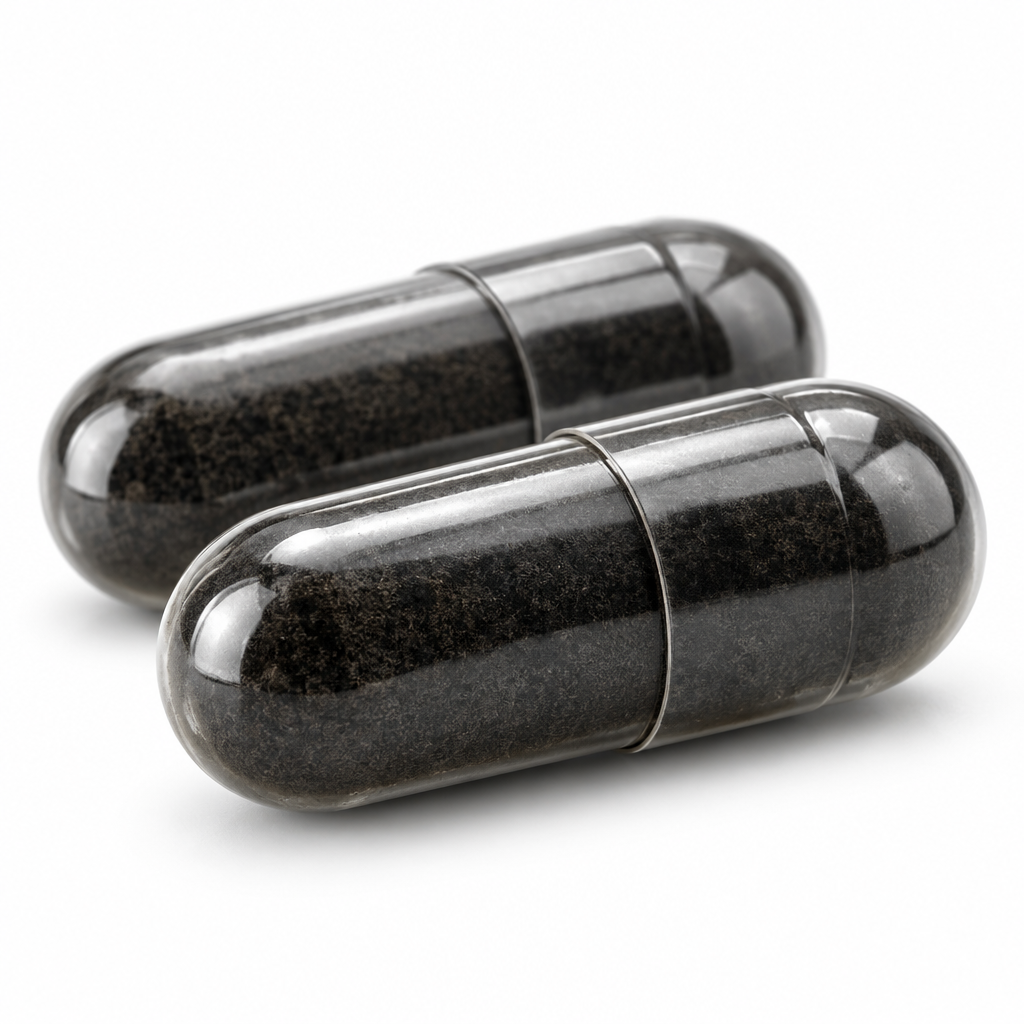 GABA 750 capsule macro close-up