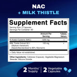 NAC + MILK THISTLE 120 VEGGIE CAPSULES