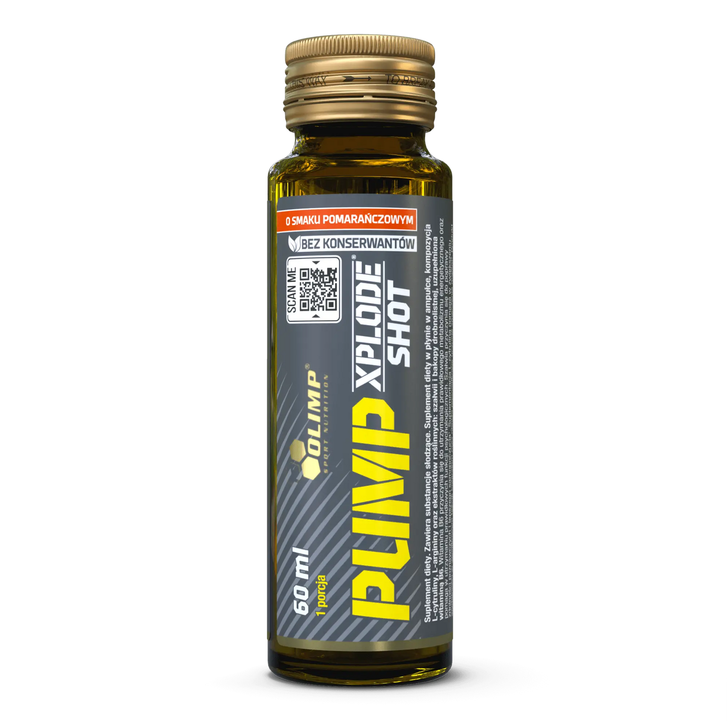 PUMP XPLODE PRE-WORKOUT 60 ML SHOT STIM FREE