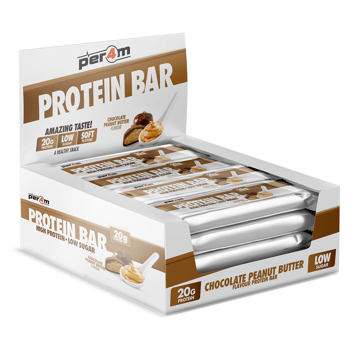 PROTEIN BAR 62G PER4M LOW SUGAR PROTEIN BARS