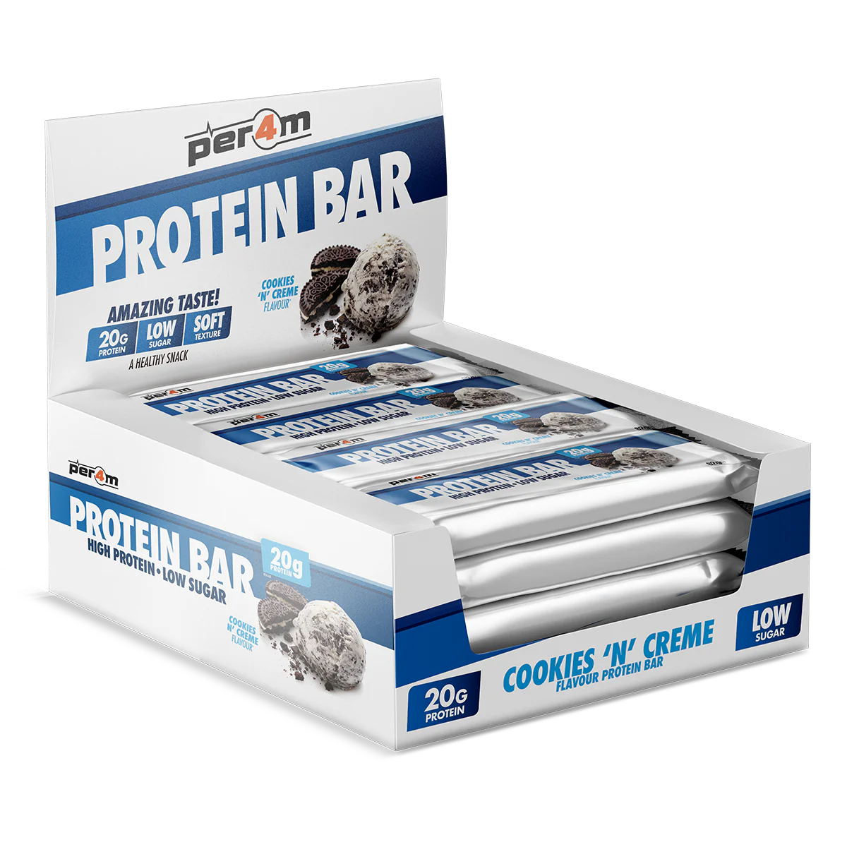PROTEIN BAR 62G PER4M LOW SUGAR PROTEIN BARS
