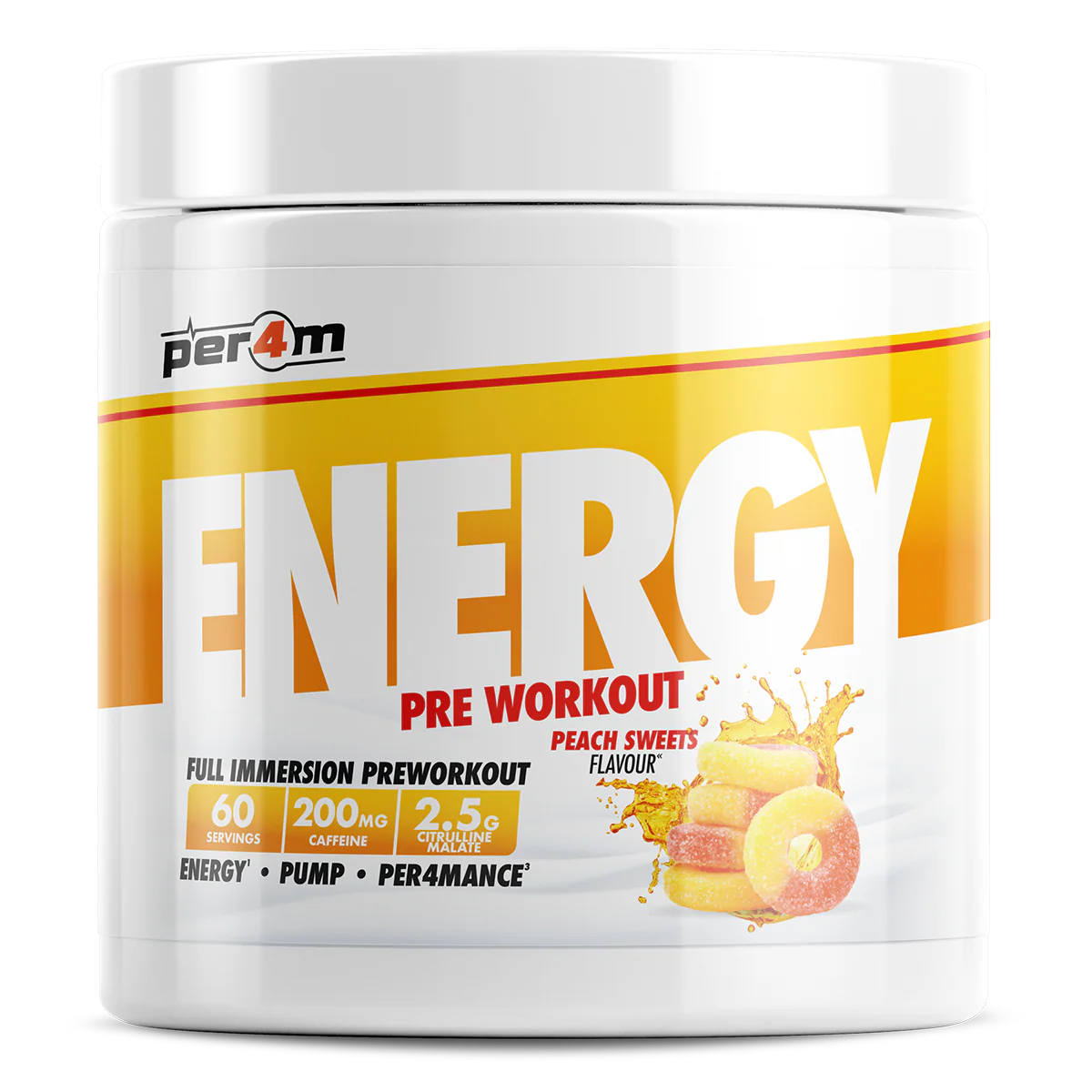 Energy Pre-Workout 60 servings by PER4M