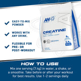 CREATINE MONOHYDRATE + PEPTIDE (60 SERVINGS) 444g