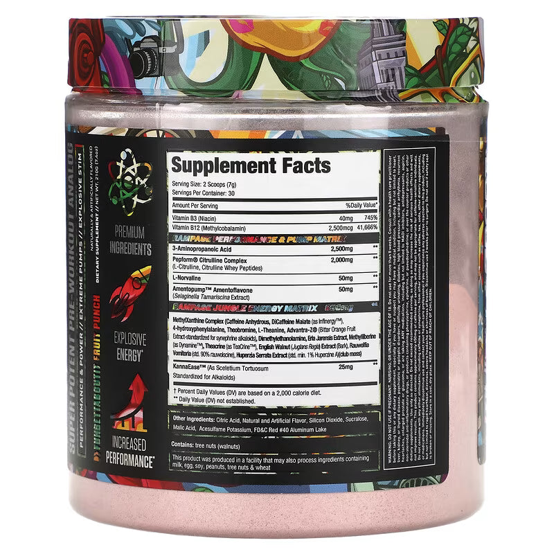 RHINO 210G Rampage™ High Stim pre-workout