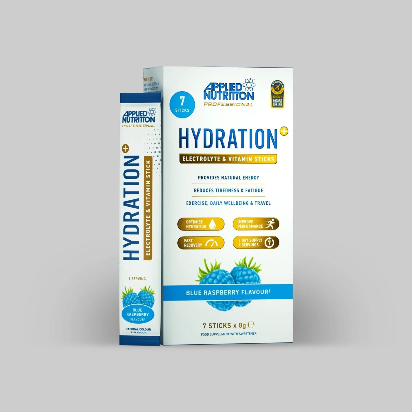 Hydration+ 7 Sachets – Electrolytes, Vitamins & Energy Support - 8g each sachet