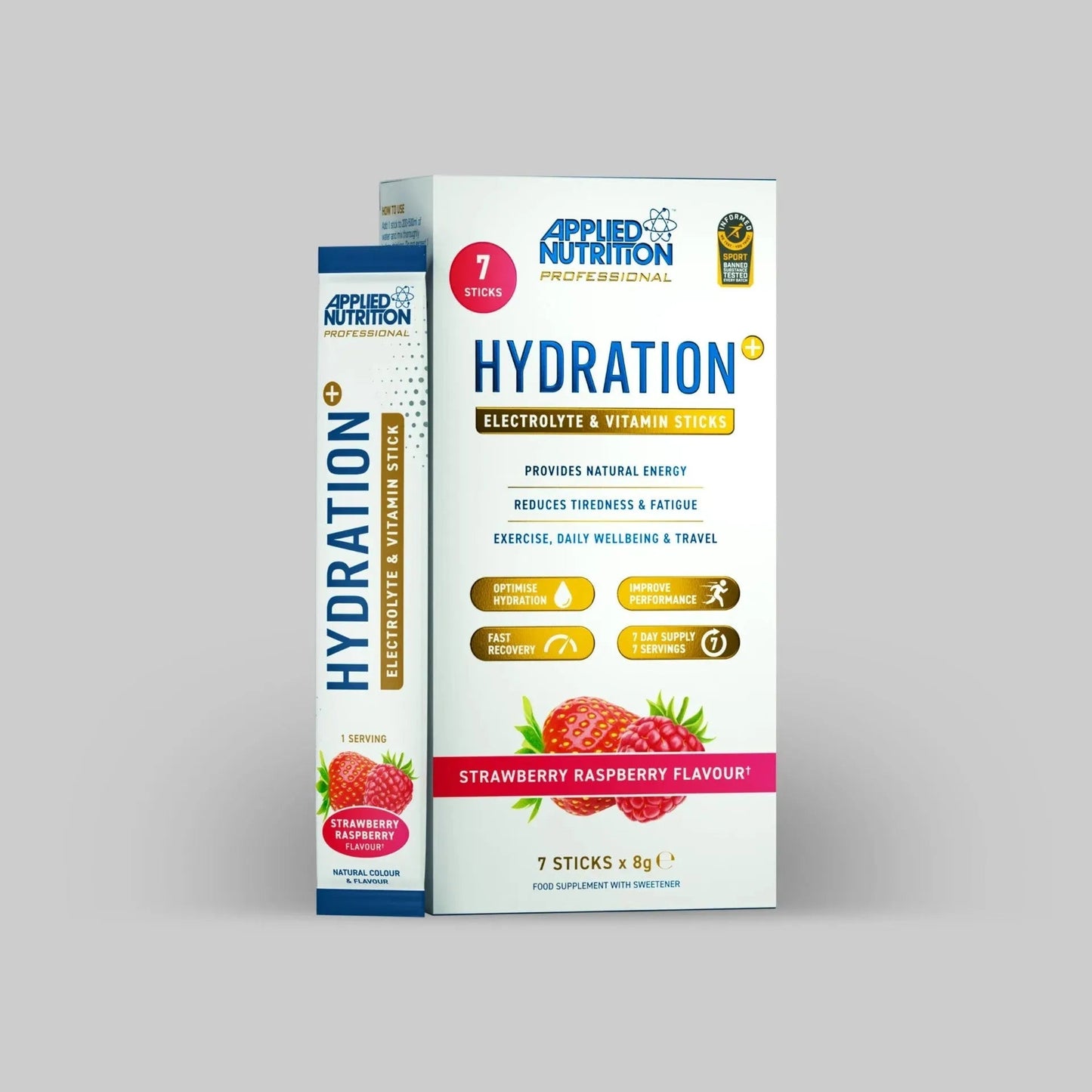 Hydration+ 7 Sachets – Electrolytes, Vitamins & Energy Support - 8g each sachet