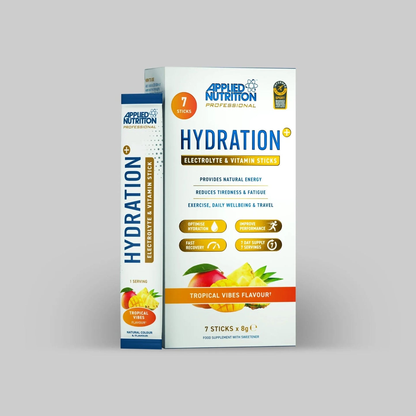 Hydration+ 7 Sachets – Electrolytes, Vitamins & Energy Support - 8g each sachet