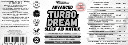 TURBO DREAM 60 VEGAN CAPSULES (NEW FORMULA)
